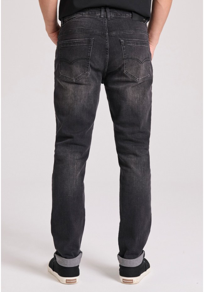 Slim tapered fit τζιν παντελόνι με whisker details
