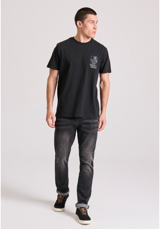 Slim tapered fit τζιν παντελόνι με whisker details