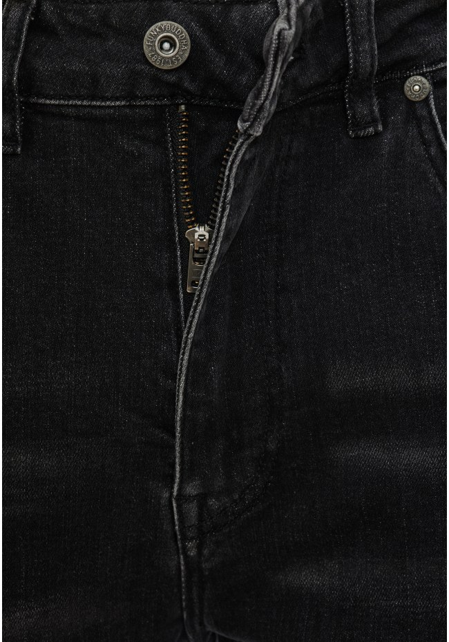 Slim tapered fit τζιν παντελόνι με whisker details