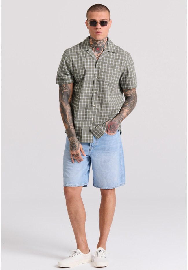 Comfort fit ανδρική τζιν βερμούδα