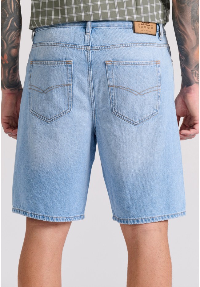 Comfort fit ανδρική τζιν βερμούδα