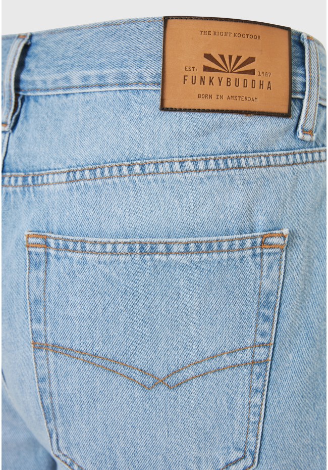 Comfort fit ανδρική τζιν βερμούδα