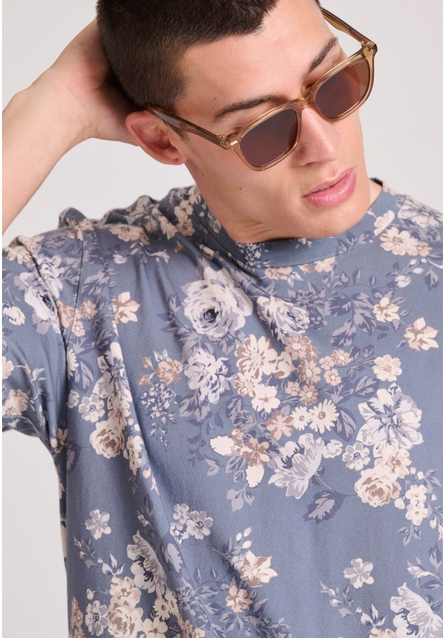 Relaxed fit t-shirt με all over τύπωμα