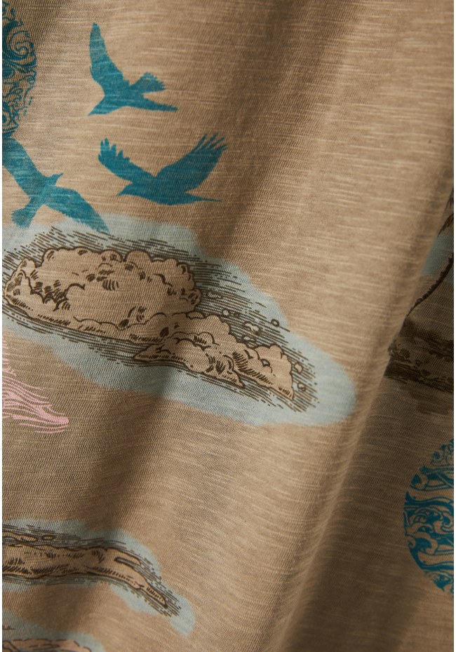 T-shirt με all over nature τύπωμα