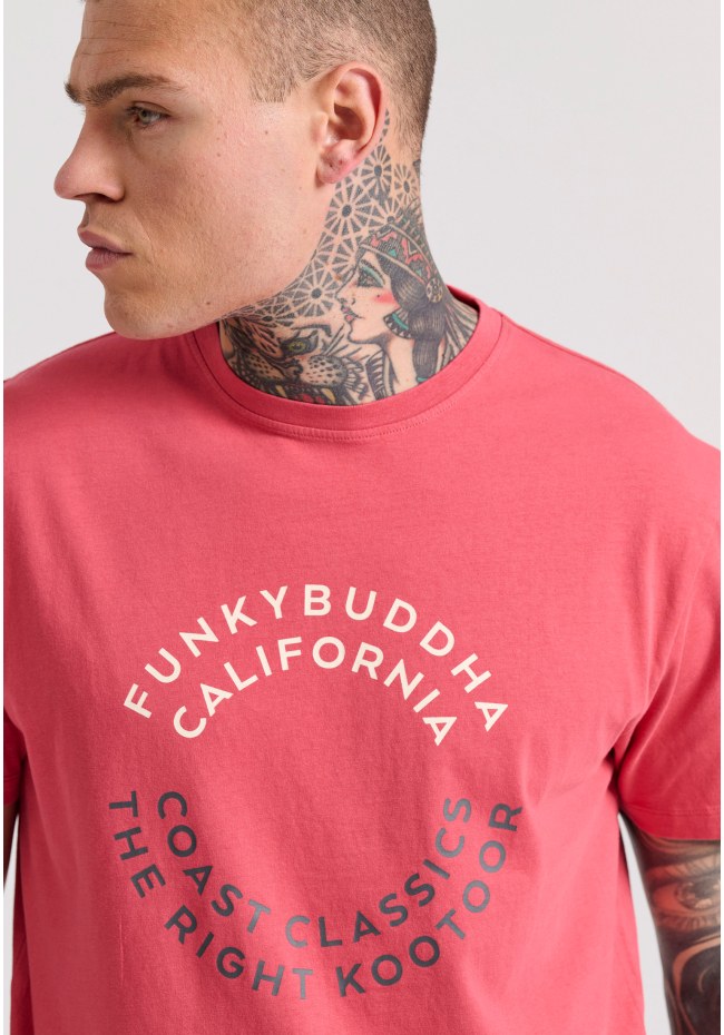 T-shirt με text artwork τύπωμα στο στήθος