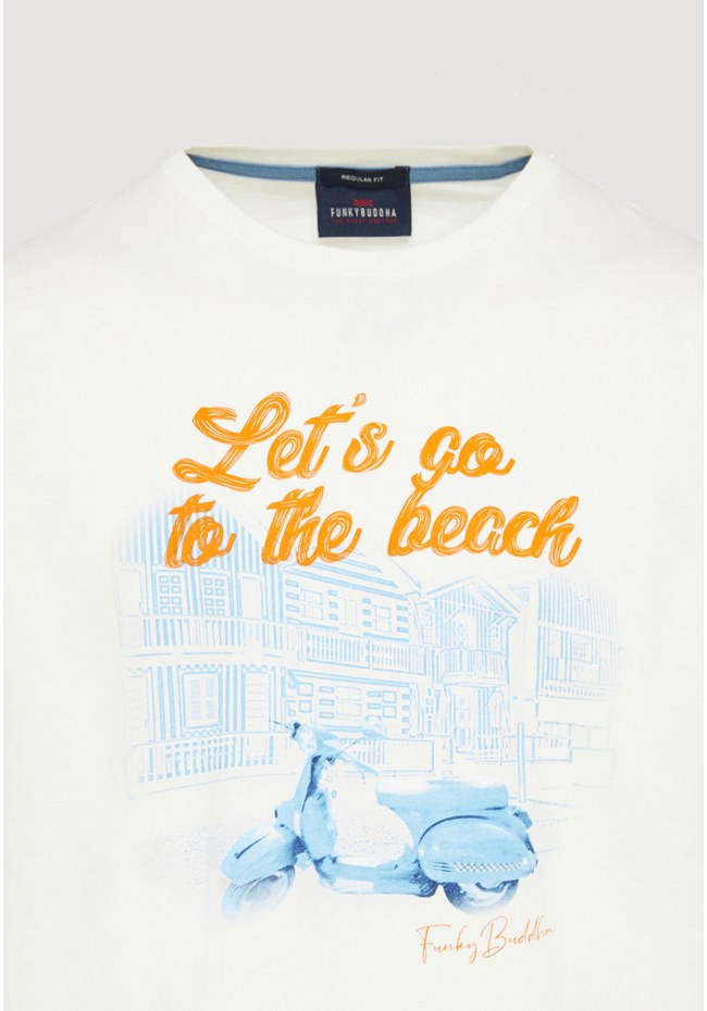 T-shirt με φωτογραφικό τύπωμα σε vintage look