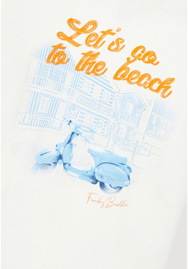 T-shirt με φωτογραφικό τύπωμα σε vintage look