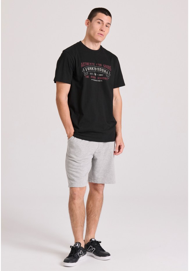 T-shirt with vintage text artwork print