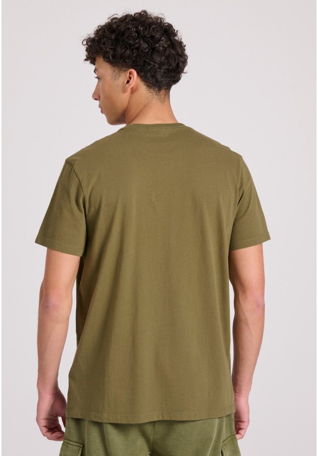 T-shirt with vintage text artwork print