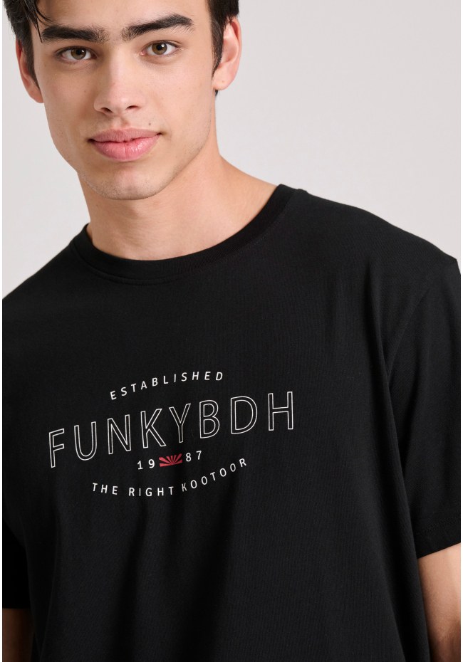 T-shirt with Funky Buddha print