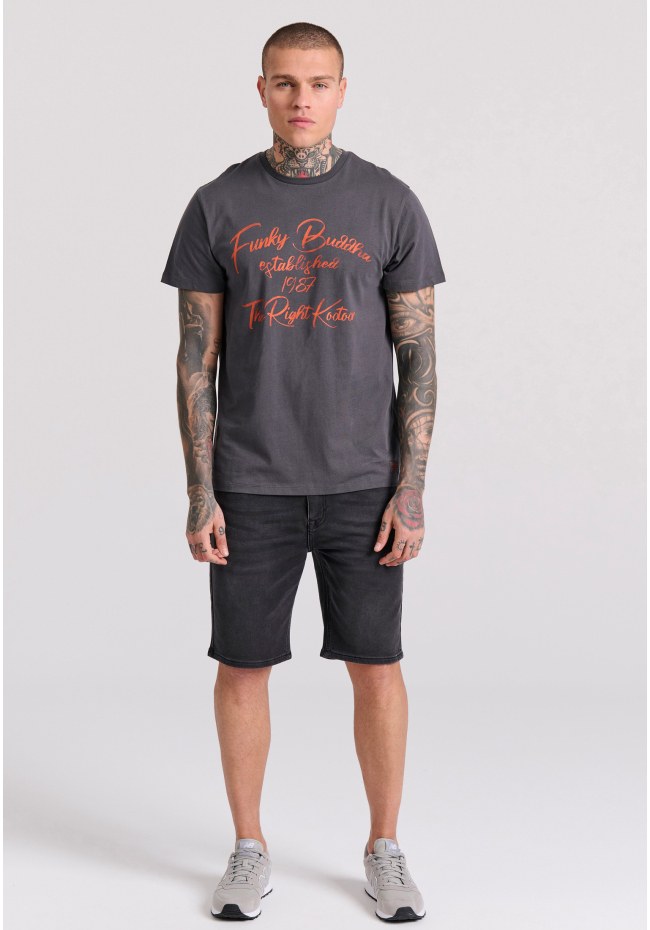 T-shirt με branded retro τύπωμα