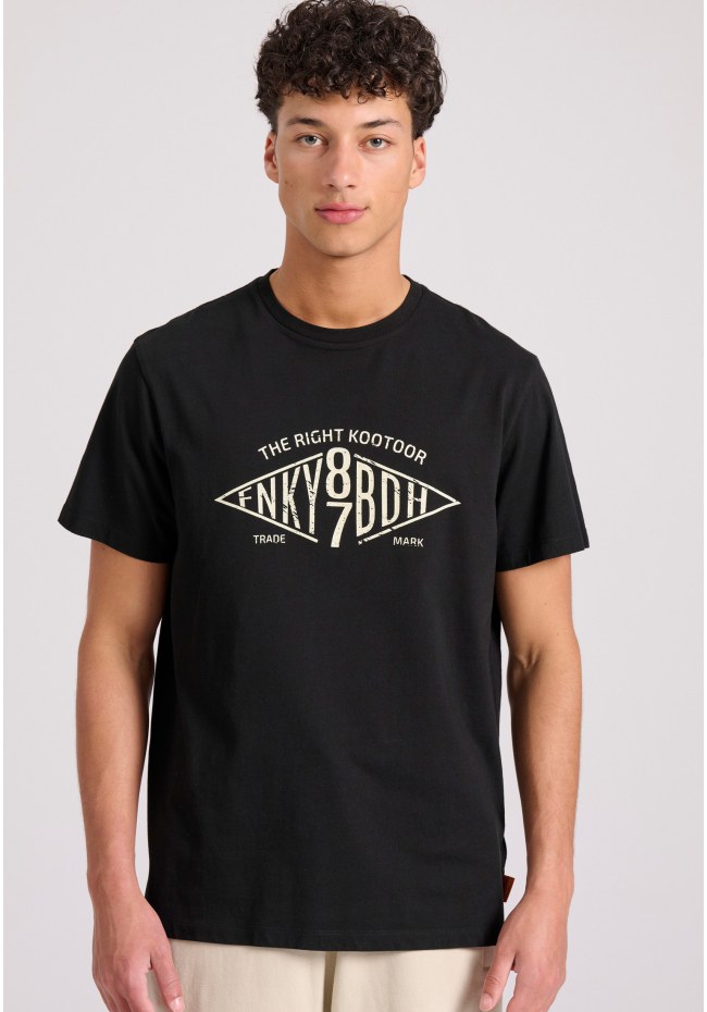 T-shirt με branded text artwork τύπωμα