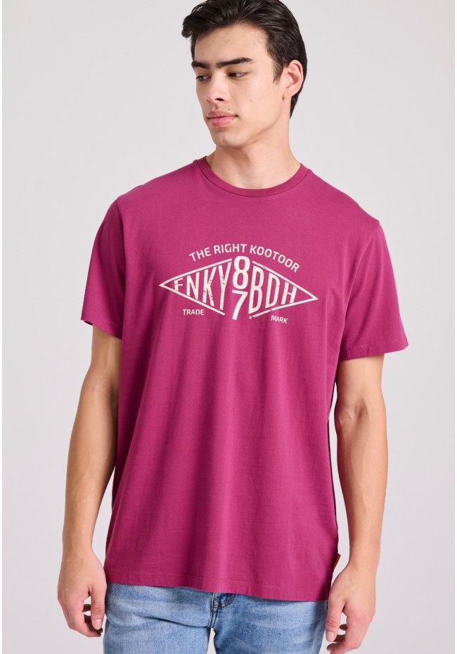 T-shirt με branded text artwork τύπωμα