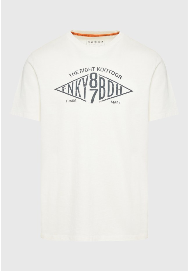 T-shirt με branded text artwork τύπωμα