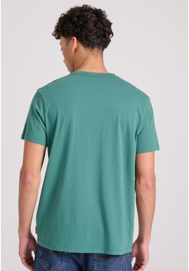 T-shirt with branded text artwork print