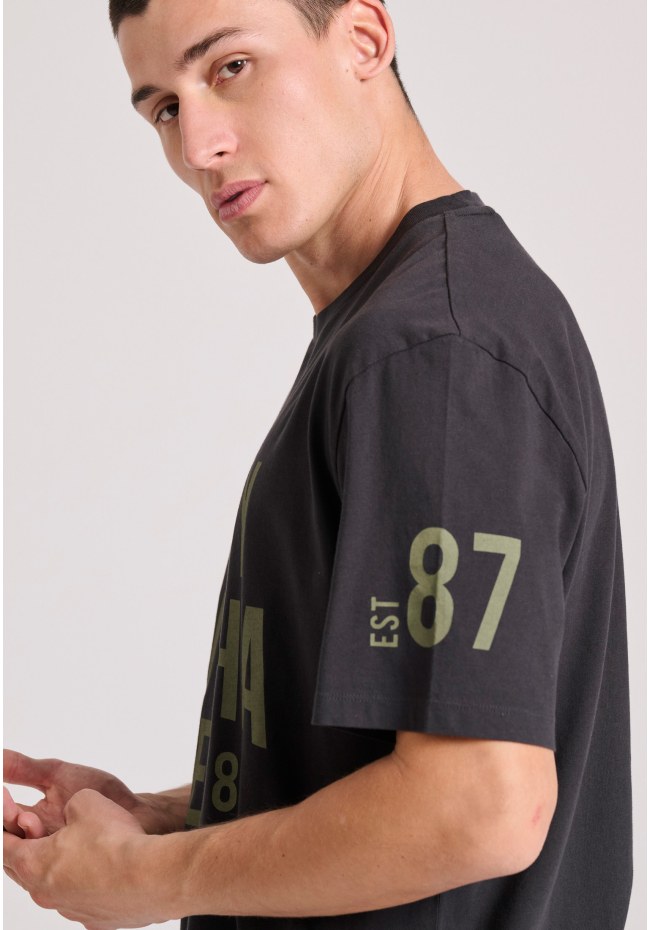 Relaxed fit t-shirt με Funky Buddha τύπωμα