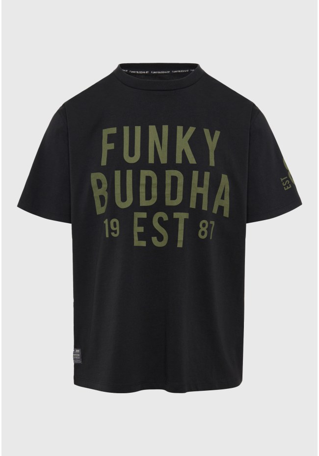 Relaxed fit t-shirt με Funky Buddha τύπωμα