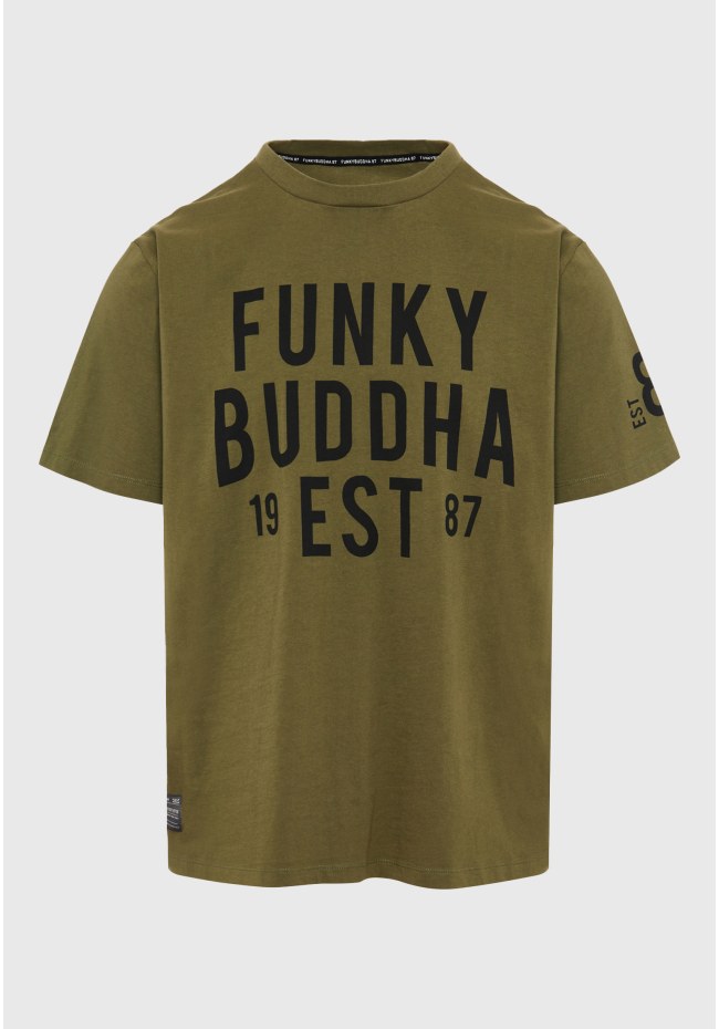 Relaxed fit t-shirt με Funky Buddha τύπωμα