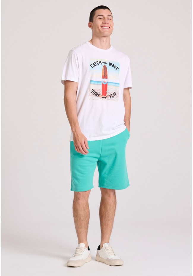 T-shirt με vintage surf photographic τύπωμα