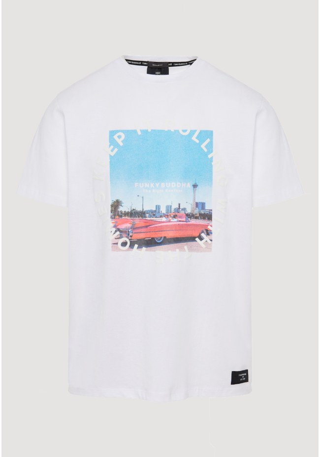 T-shirt με vintage photographic τύπωμα