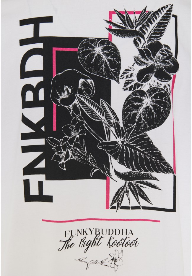 T-shirt με floral frame τύπωμα στη πλάτη