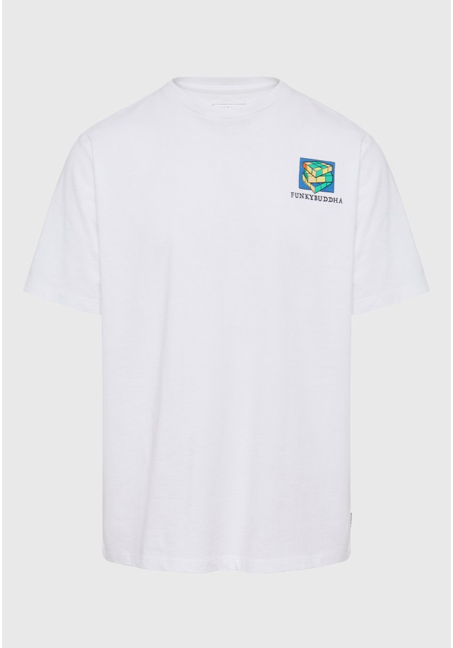 Relaxed fit t-shirt με retro τύπωμα στην πλάτη