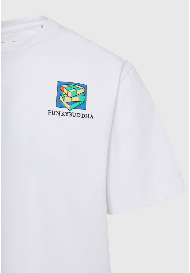 Relaxed fit t-shirt με retro τύπωμα στην πλάτη