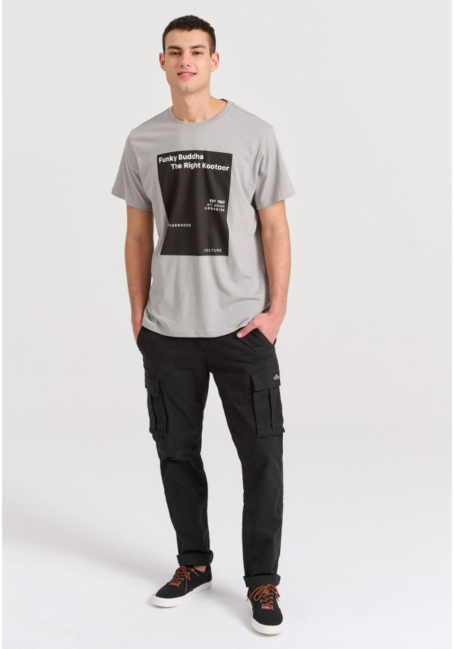 T-shirt με minimal branded τύπωμα