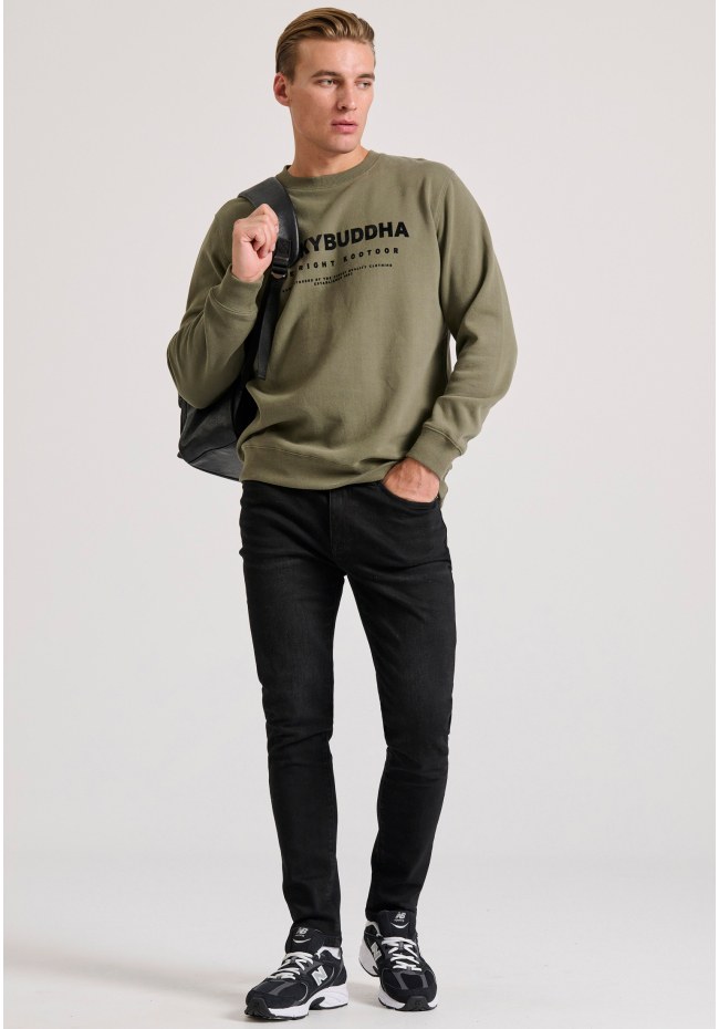 Relaxed fit sweatshirt with Funky Buddha print