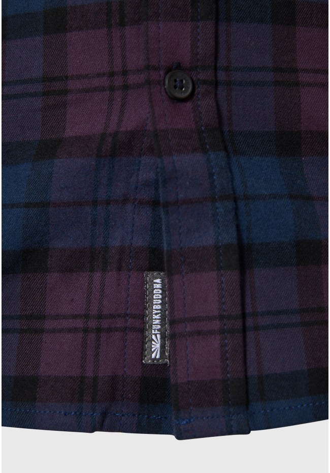 Flannel καρό πουκάμισο με τσέπη στο στήθος