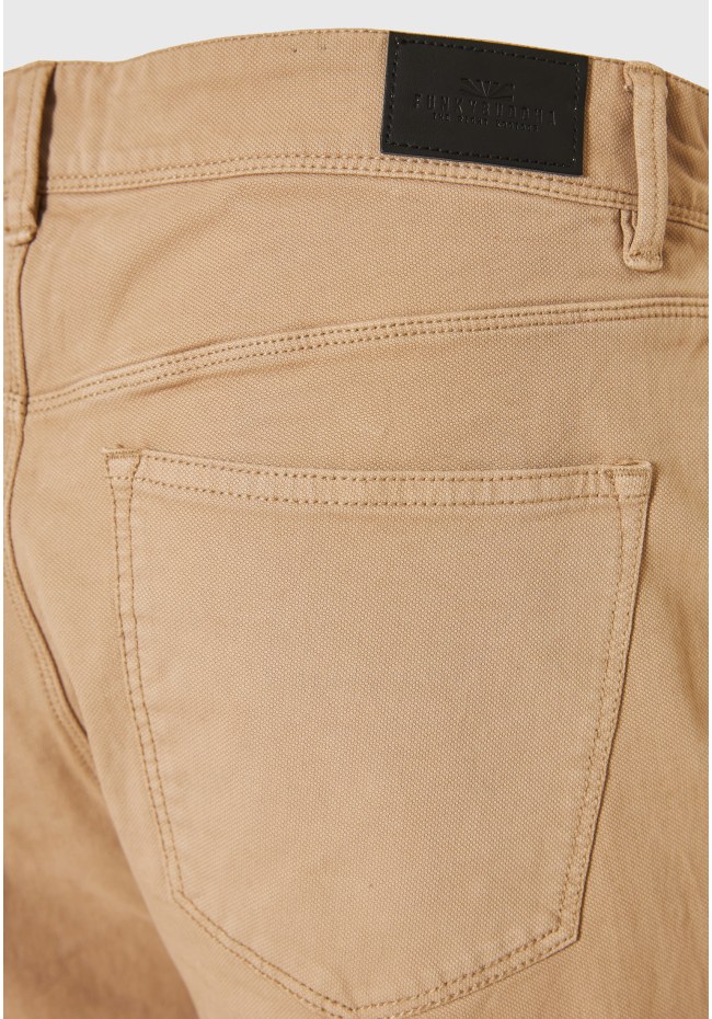 Loose tapered fit casual παντελόνι σε ζακάρ ύφανση