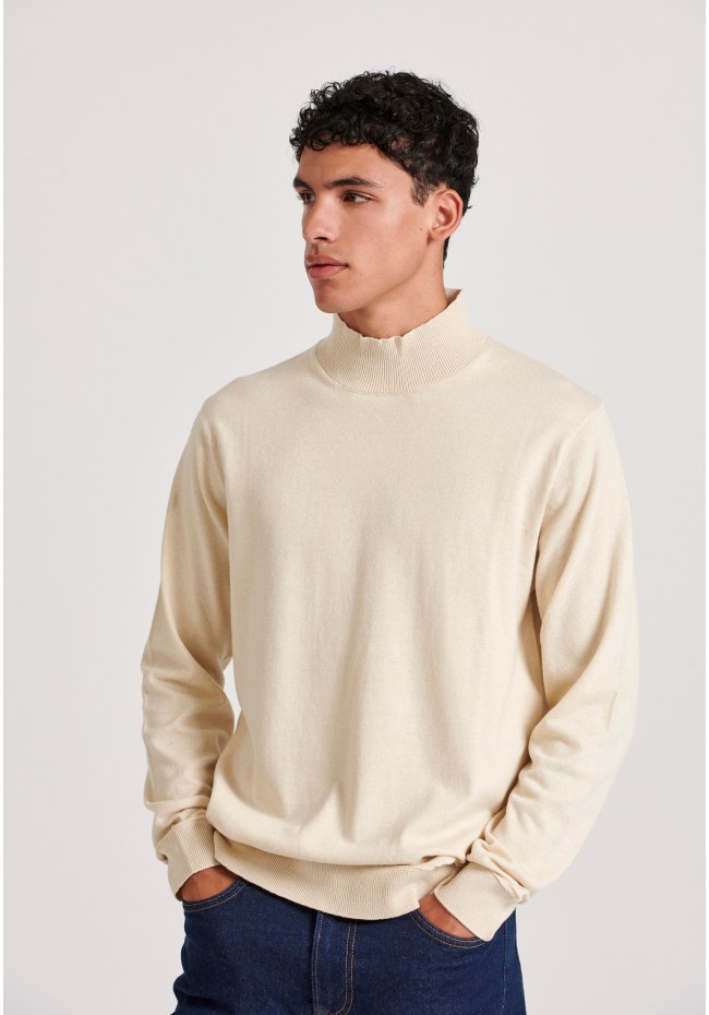 Men's turtle neck knitted blouse