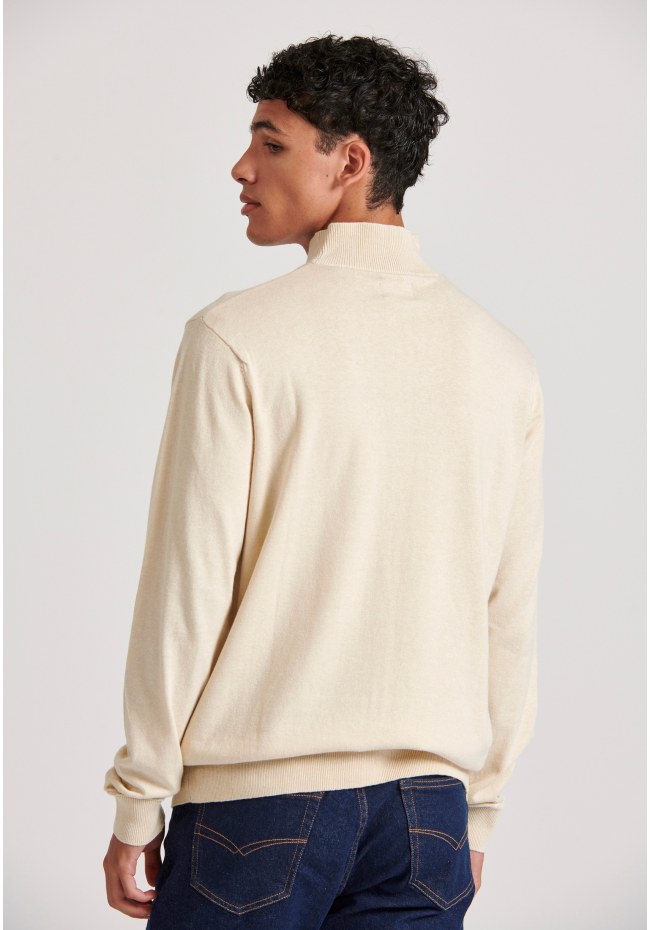 Men's turtle neck knitted blouse