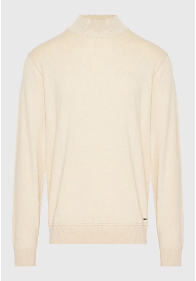 Men's turtle neck knitted blouse