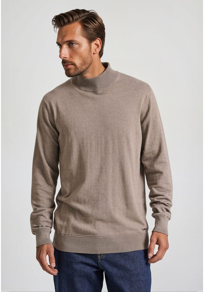Men's turtle neck knitted blouse