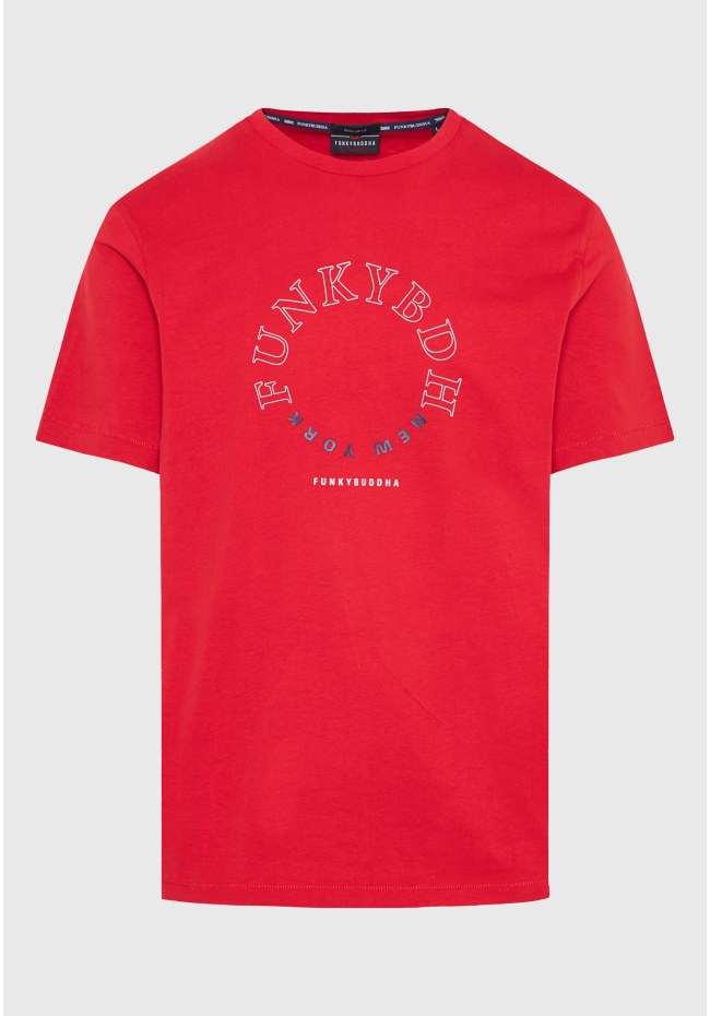 T-shirt με graphic τύπωμα στο στήθος
