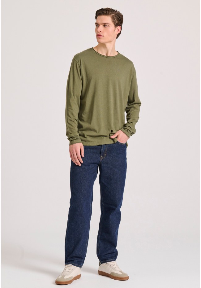 Relaxed fit t-shirt με raw edges