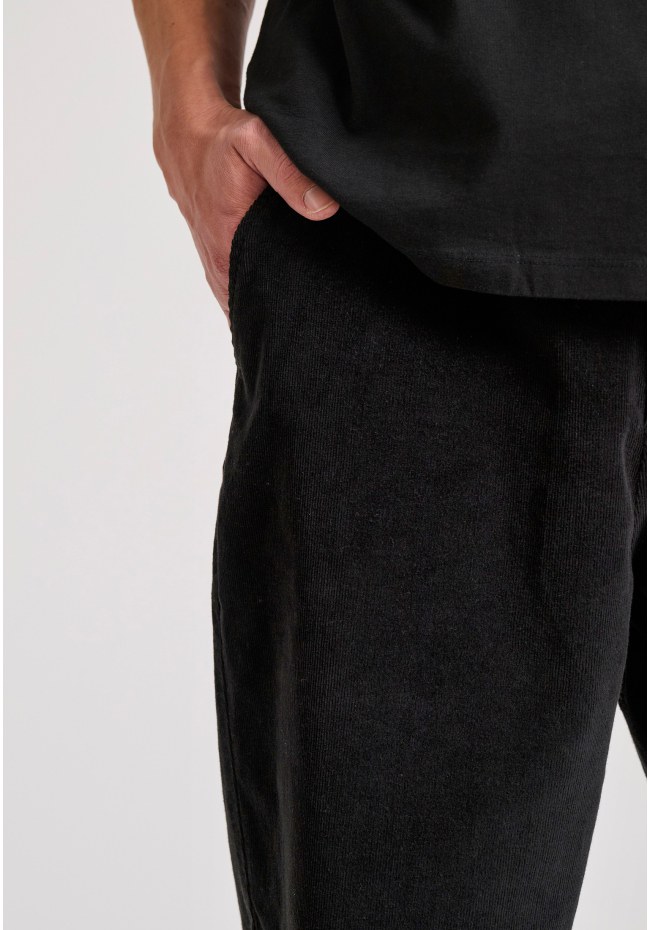 Loose fit garment dyed corduroy pants