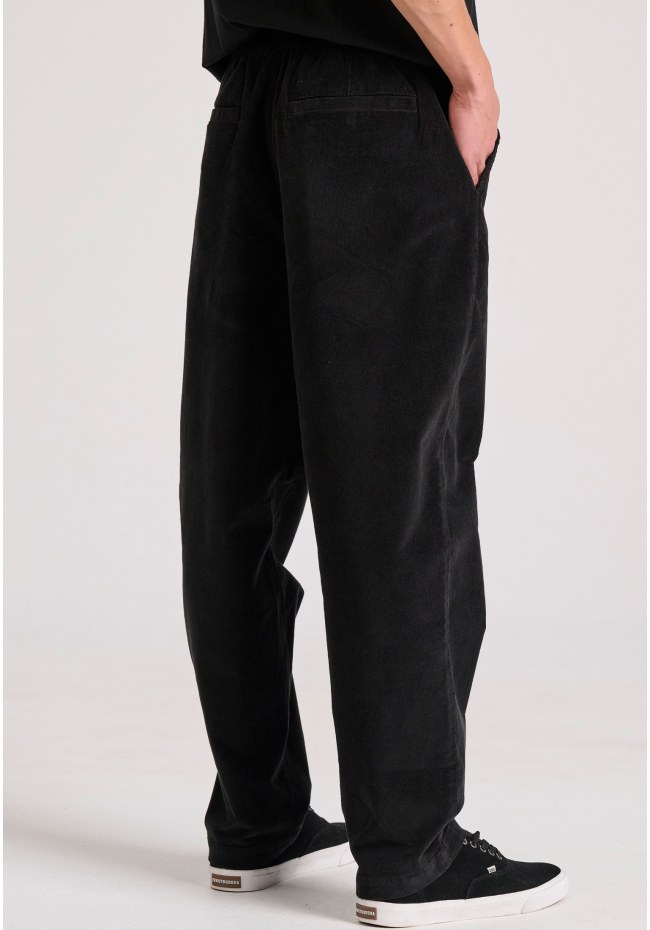 Loose fit garment dyed corduroy pants