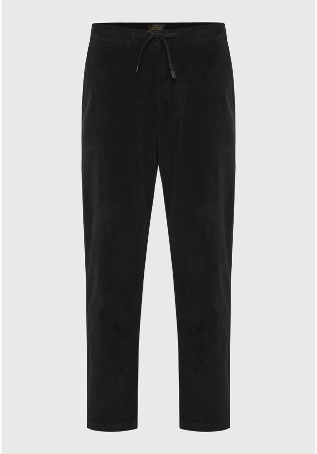Loose fit garment dyed corduroy pants