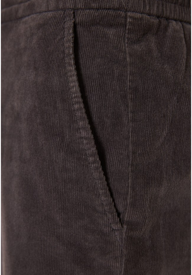 Loose fit garment dyed corduroy pants