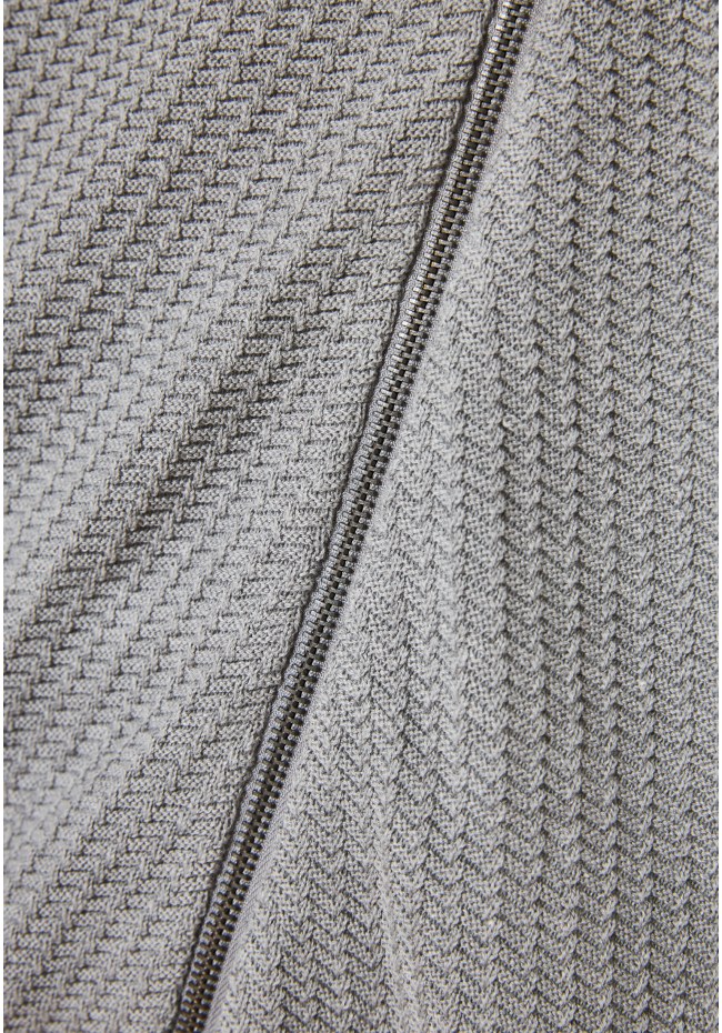 Relaxed fit ζακέτα με ανάγλυφη υφή και κουκούλα