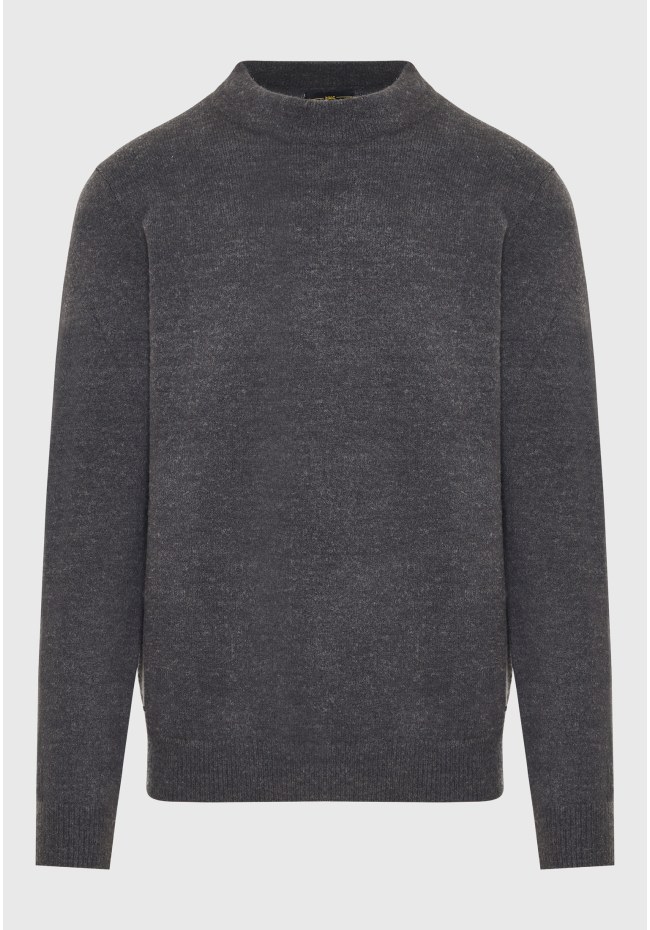 Ανδρικό πουλόβερ με στρογγυλή λαιμόκοψη