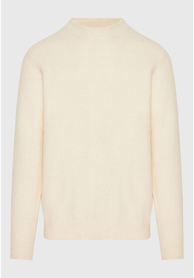 Ανδρικό πουλόβερ με στρογγυλή λαιμόκοψη