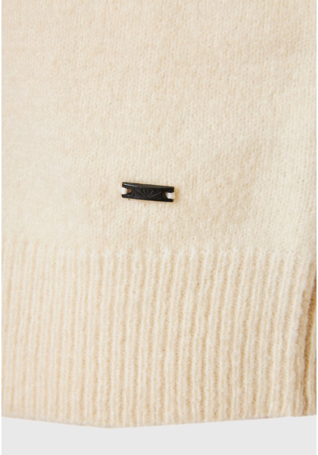 Ανδρικό πουλόβερ με στρογγυλή λαιμόκοψη