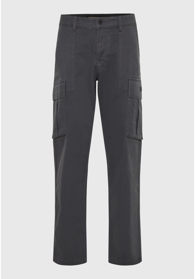 Loose fit cargo pants in micro jacquard pattern (dobby)