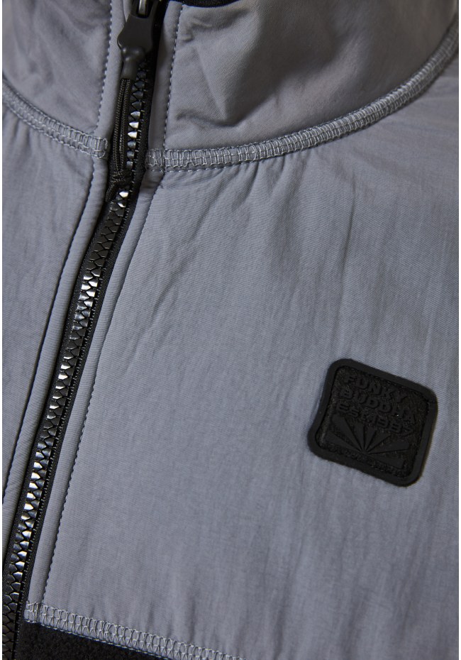 Oversized ζακέτα fleece με rubber logo