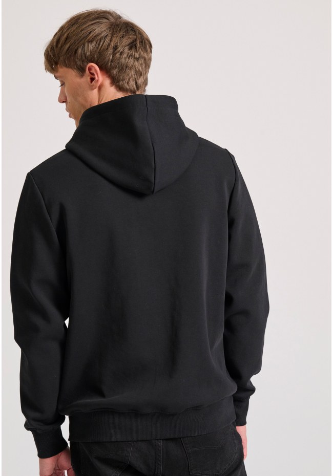 Men's zip-up hoodie with wafle weaving