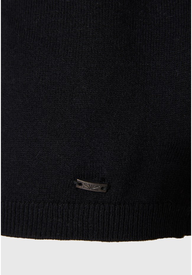 Casual πλεκτή μπλούζα με μίξη από μαλλί και κασμίρ