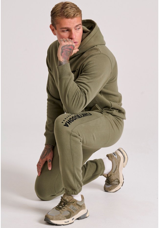 Παντελόνι φόρμας με branded flock τύπωμα